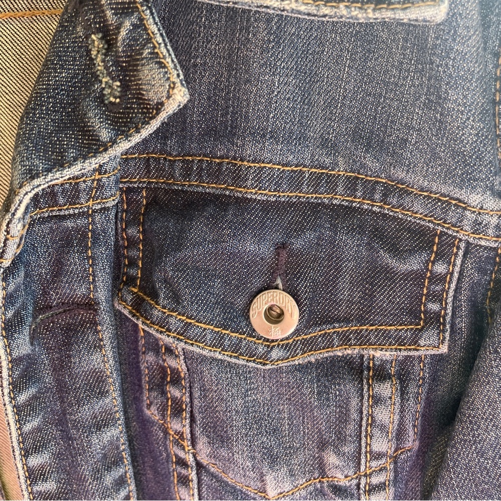 Superdry Cropped Denim Jacket - Picture 3 of 3